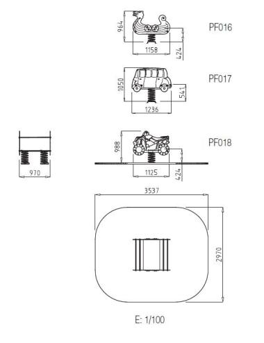 Jeu sur ressort QUAD PF018...