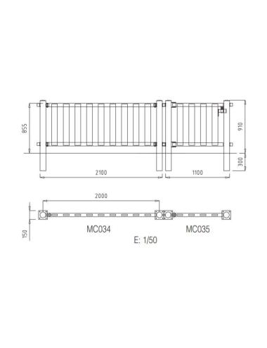 MC035 ARC-EN-CIEL porte 1 m...