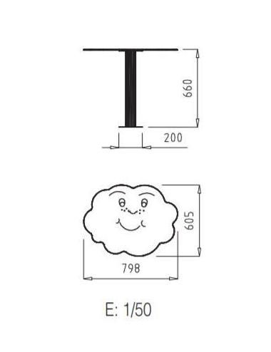 Table enfant NUAGE MM053 (md)